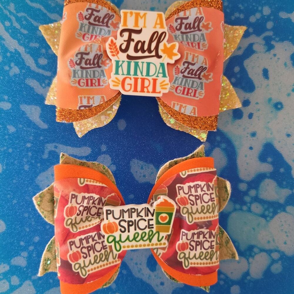 Custom Fall & HANDMADE Hair Bows